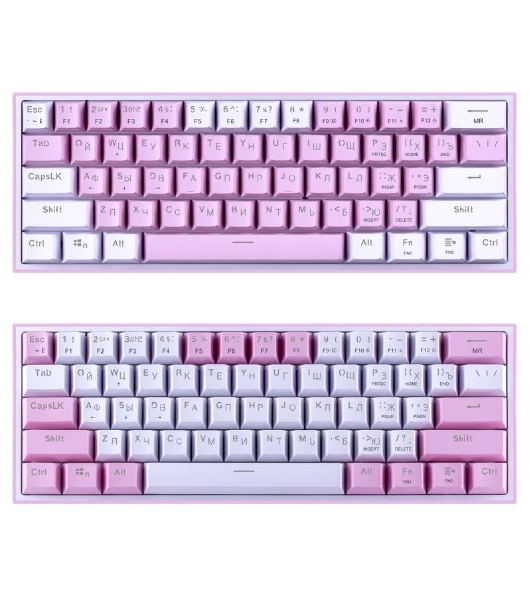 Клавиатура Redragon Fizz проводная, USB Type-A, розовый