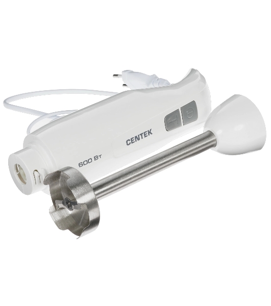Блендер погружной Centek CT-1343 белый, 600 Вт, 2 скорости, турбо