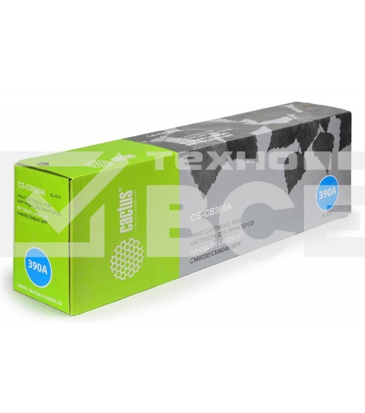 Картридж лазерный Cactus CS-CB390A черный для HP CLJ MFP CM6030/CM6040 (19500стр.)