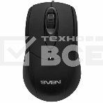 Мышь проводная SVEN RX-110 черный, 1000 dpi, USB, кнопки - 3, фото 1