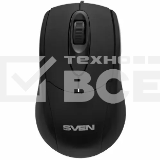 Мышь проводная SVEN RX-110 черный, 1000 dpi, USB, кнопки - 3