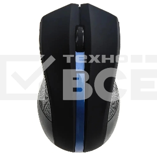 Мышь беспроводная Oklick 615MW черный/синий, 1000 dpi, радиоканал, USB, кнопки - 3