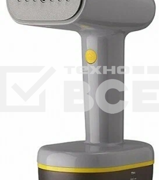 Ручной отпариватель BQ SG1007H Gray-Yellow, Мощность 1800 Ватт , 2 в 1: Отпаривание и глажка, Быстрый нагрев, Вертикальное и горизонтальное отпаривание, Сухая глажка, Щетка-насадка в комплекте, Резервуар для воды 260 мл, Постоянный пар до 35 г/мин, Тефлон