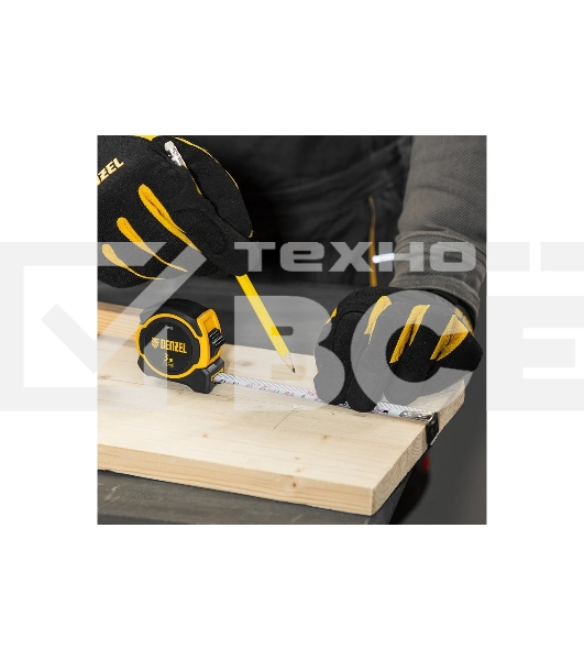 Рулетка Denzel 3м х 16мм, двухкомп. корпус, магнитный обрезиненный зацеп