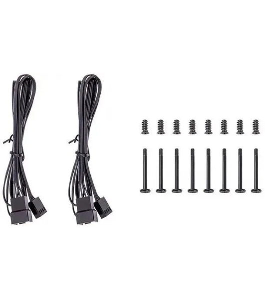 Комплект вентиляторов для корпуса Thermaltake CT140 (2 шт.) черный, 140 мм, 1500 об/мин, 30.5 дБ, 4 pin