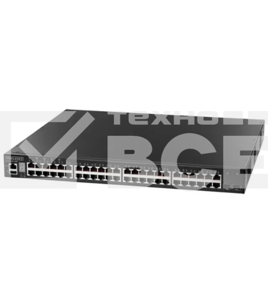 Коммутатор 48 x GE + 2 x 10G SFP+ ports + 1 x expansion slot (for dual 10G SFP+ ports) L3 Stackable Switch, w/ 1 x RJ45 console port, 1 x USB type A storage port, RPU connector, Stack up to 4 units,PoE Budget max. 780W Edge-corE ECS4620-52P