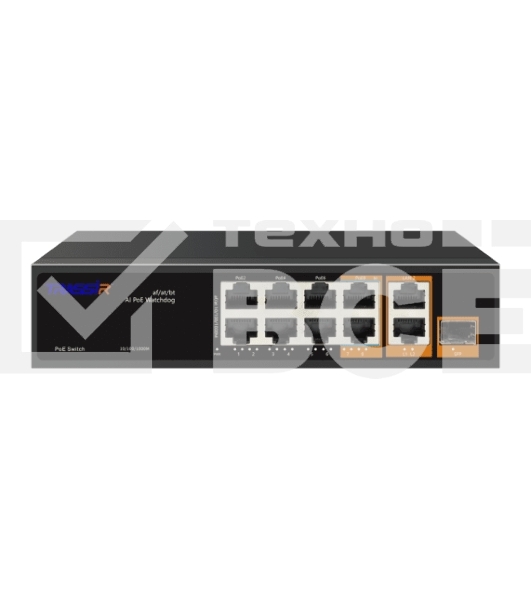 Коммутатор Trassir TR-NS13111S-120-8PoE