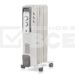Масляный обогреватель Ballu CUBE BOH/CB-07W (7 секций), белый, 1500 Вт, 15 м2, механический термостат, фото 1