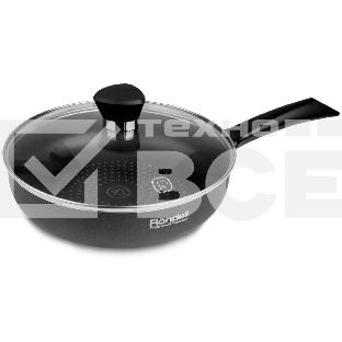 Сковорода Rondell Arabesco RDA-578, 26 см, с крышкой, серый