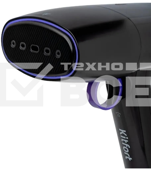 Отпариватель ручной Kitfort КТ-9114 1500 Вт черный/фиолетовый