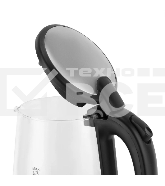 Чайник электрический Vitek VT-8807 1.7л. 2200Вт серебристый корпус: стекло/металл