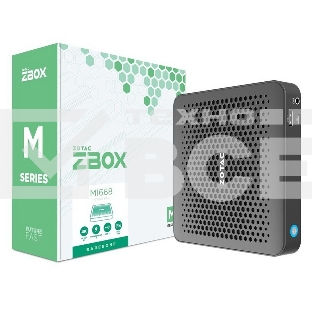 Мини ПК ZOTAC ZBOX MI668, Barebone, Intel i7-1360P, 2x DDR5-5200/4800 SO-DIMM, M.2 SSD SLOT, 2x GLAN, WIFI, BT, USBDRV, DP/HDMI, EU+UK PLUG