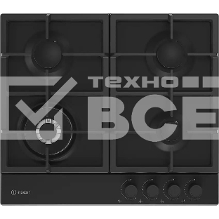 Газовая варочная поверхность Indesit THPM 642 WS/BL/I, черный