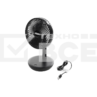 Вентилятор настольный DUX 60-0215 USB, черный, 6 Вт