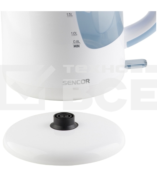 Чайник электрический Sencor SWK 2510WH пластик, 2,5 л, 2200 Вт, белый
