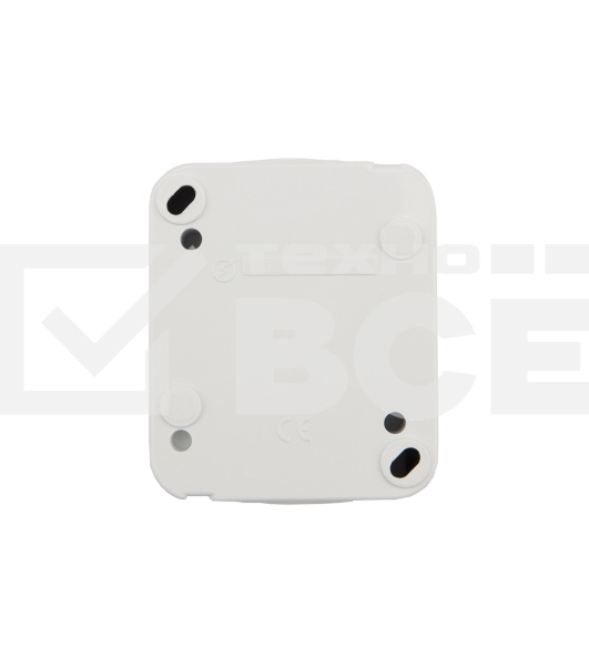 Розетка одноместная KRANZ Mini OG открытой установки с заземлением, IP54 белая
