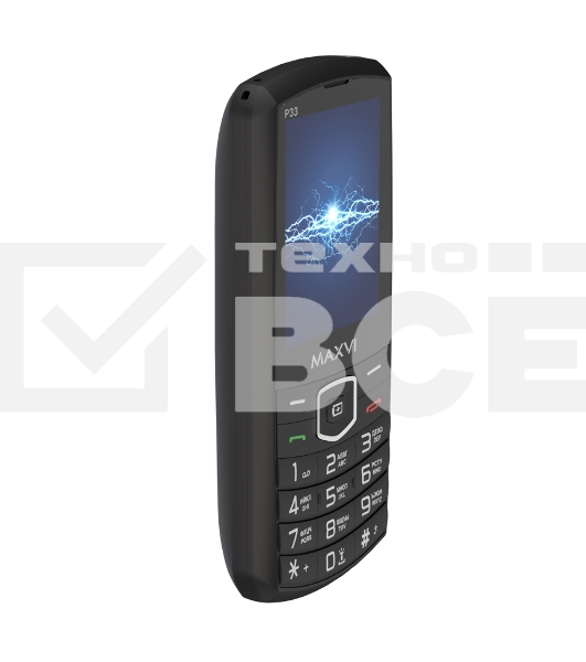 Мобильный телефон Maxvi P33 черный