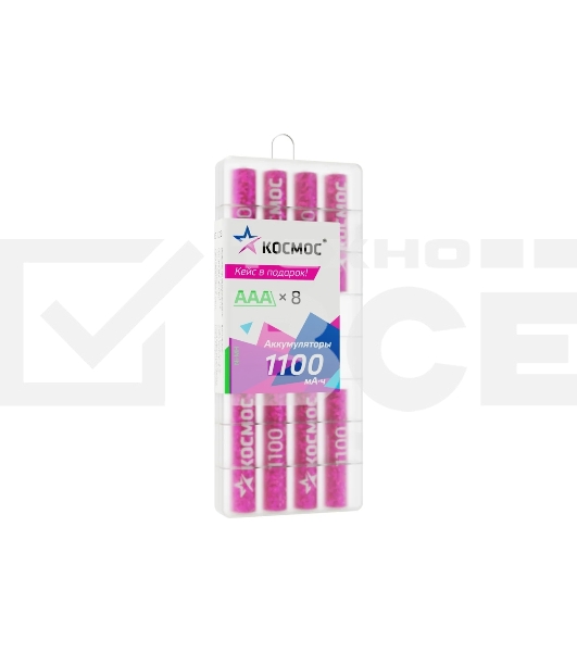 Аккумулятор R03 NI-MH 1100мА.ч 8B (уп.8шт) КОСМОС KOCR03NIMH1100mAh8B