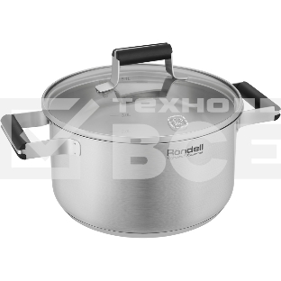 Кастрюля Rondell Bayoneta RDS-1807 3.1л. d=20см (с крышкой) стальной