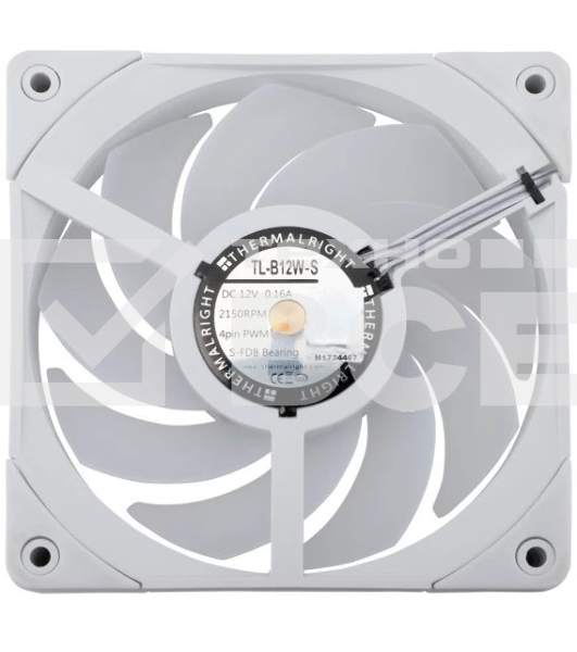 Вентилятор для корпуса Thermalright TL-B12W-S ARGB 120х120x25.6 белый 4-pin 28.1дБ Ret