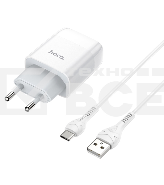 Сетевое зарядное устройство HOCO (6931474713018) для Type-C C72Aa White