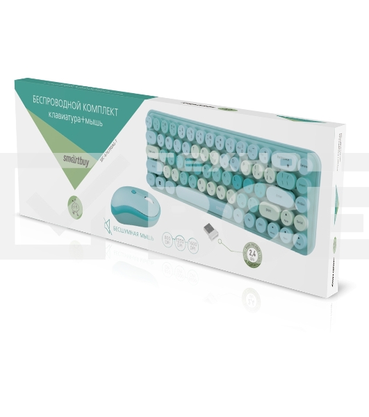 Комплект клавиатуры + мышь Smartbuy (SBC-676390AG-T) 676390 бирюзовый