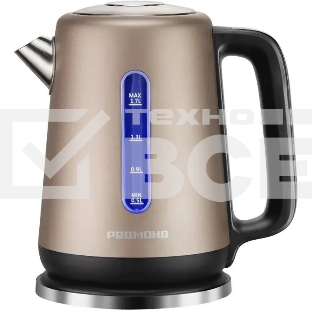 Чайник электрический Redmond KM238 1.7л. 2200Вт шампань корпус: нерж.сталь/пластик