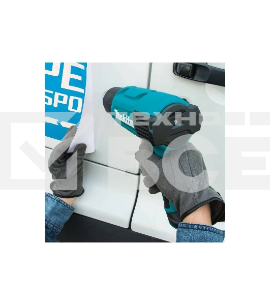 Фен Makita HG 6031 VK 1800Вт 250-500л/мин с регулировкой, с насадками, кейс