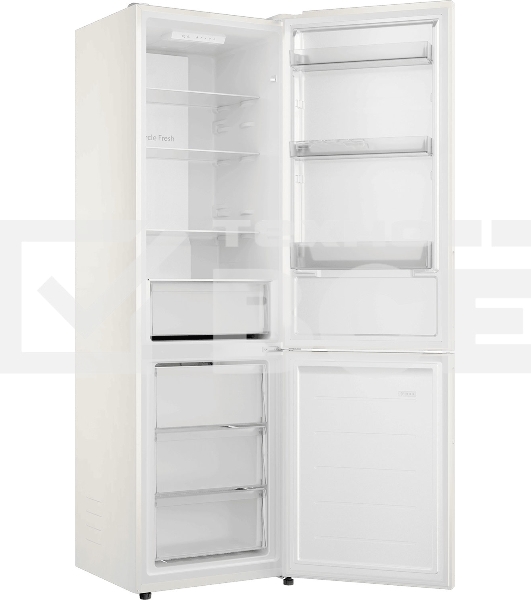 Холодильник Candy CFN6200C бежевый двухкамерный 243/91л морозилка снизу, No Frost