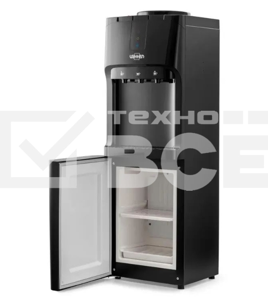 Кулер для воды Vatten V02NE, верхняя загрузка, нагрев 90 °С, охлаждение 15 °С, черный