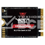 Накопитель SSD Patriot VP4000 Mini, 1Tb, PCIe 4.0 x4, M.2 2230, NVMe, R/W 5000/3500, с радиатором, фото 1