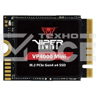 Накопитель SSD Patriot VP4000 Mini, 1Tb, PCIe 4.0 x4, M.2 2230, NVMe, R/W 5000/3500, с радиатором