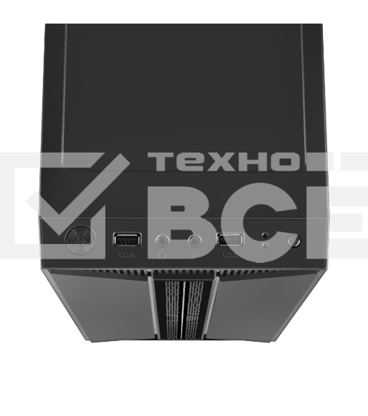 Компьютерный корпус Ginzzu B350 2*USB 2.0,AU RGB