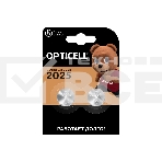 Батарея Opticell Specialty 2025 CR2025 (2шт) блистер серебристый, фото 1