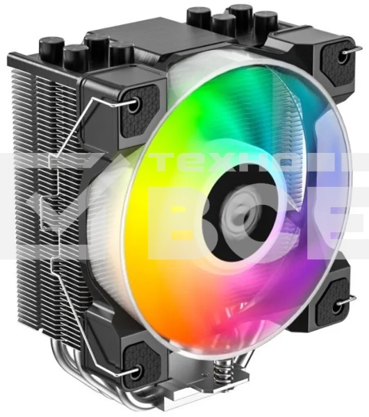 Кулер ID-Cooling SE-214-XT DF ARGB черный 120мм алюминий+медь 1500rpm 27db 4-pin 180W 150мм