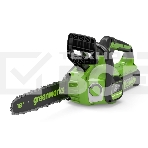 Цепная пила аккумуляторная GreenWorks GD24CS30K4, 24V, 30см, бесщеточная, c АКБ 4 Ач и ЗУ (2007007UB), фото2