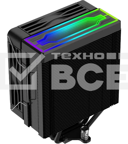 Кулер для процессора Bloody BD-AC205-ARGB1 ARGB черный, 120 мм, алюминий/медь, 1600 об/мин, 26 дБ, 4 pin, 205 Вт, 154 мм