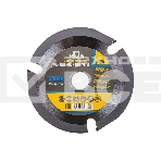 Диск пильный по дереву Fit, посадочный диаметр 22.2 мм, 3 зуба с карбидными вставками, мелкий зуб, 125 мм, фото 1