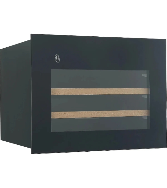 Винный шкаф встраиваемый Hyundai HBWC 0461 SCT 1-нокамерн. черный
