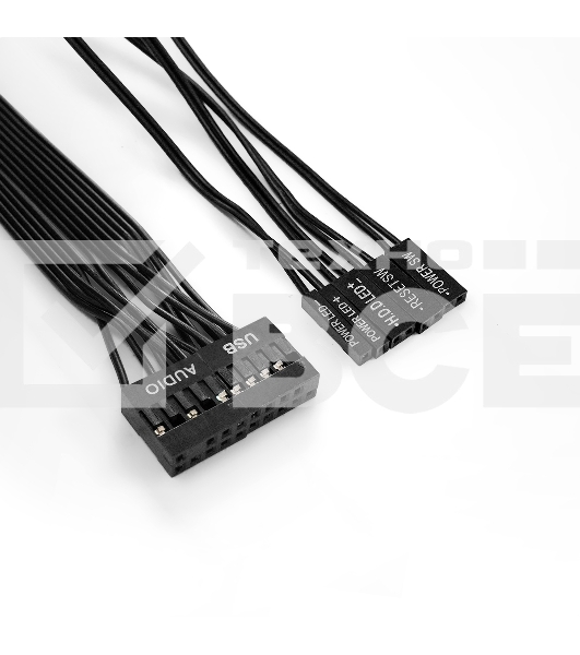 Компьютерный корпус Miditower ExeGate AA-440-UNS450 (ATX, БП UNS450 с вент. 12см, 2*USB, аудио, черный)