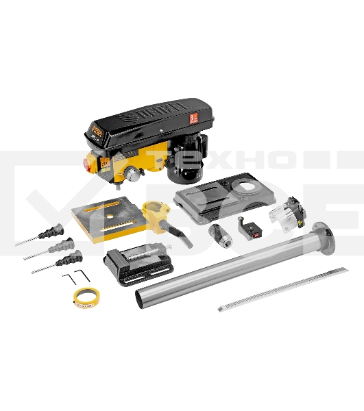 Станок сверлильный Denzel DDM-550L, 550 Вт, 16 мм, 12 ск., лазер, настольный