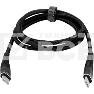 Кабель Digma DG-USBС-C-1M-100W USB Type-C (m)-USB Type-C (m) 1м черный