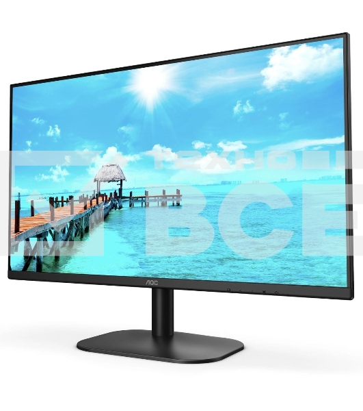 Монитор 27' AOC Value Line 27B2QAM VA 1920x1080, 75 Гц, 4 мс, 16:9, 250 кд/м², 1xHDMI, 1хDP, 1x3.5 мм, черный