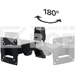 Кронштейн для телевизора Hama H-118113 черный, 10'-26' макс. 20 кг, настенный, поворот и наклон, фото6