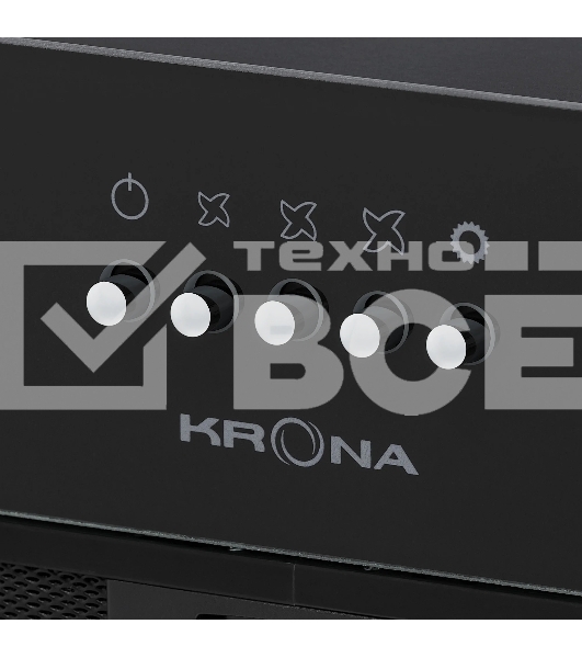 Вытяжка полновстраиваемая Krona WERMUT 500 DN BLACK PB BF
