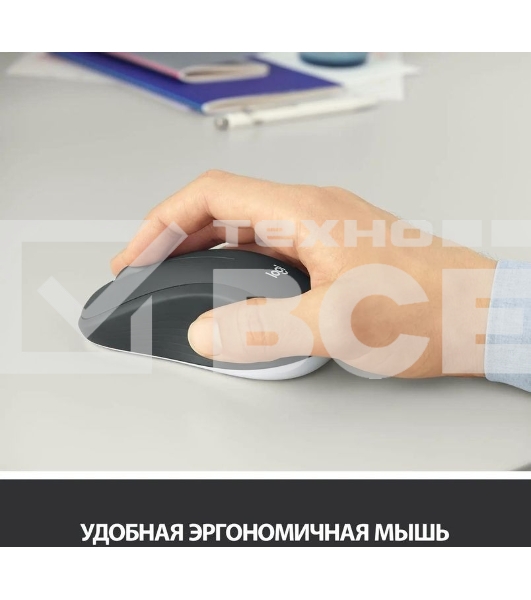 Комплект клавиатура+мышь беспроводной LOGITECH MK540 Advanced black (USB, 1000dpi) (920-008686)