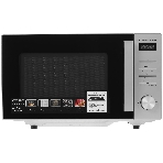 Микроволновая печь CASO M 20 Ceramic Gourmet серебристый/черный, 20 л, 700 Вт, переключатели - кнопки, поворотный механизм, фото 1