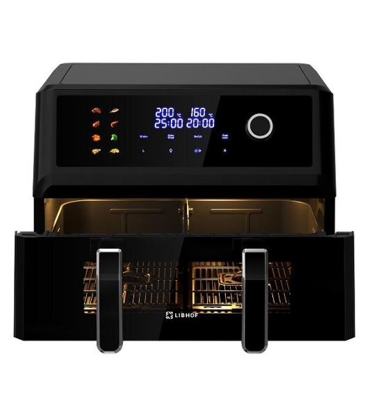 Аэрогриль Libhof AFB-11D черный, 1700 Вт, 11 л, сенсор, 9 программ
