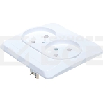 Розетка 2-м СП Этюд 16А IP20 без заземл. бел. SchE PC16-005B, фото5