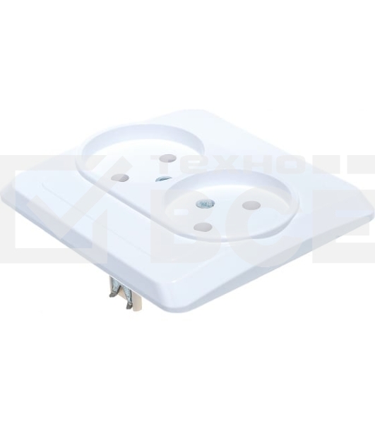 Розетка 2-м СП Этюд 16А IP20 без заземл. бел. SchE PC16-005B